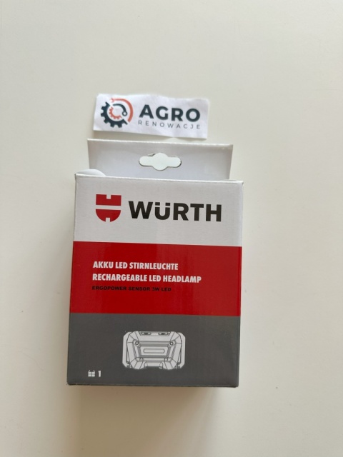 Lampa czołowa/pozycyjna akumulatorowa LED USB-C 280LM 5V 3W Würth Lampa czołowa/pozycyjna akumulatorowa LED USB-C 280LM 5V 3W Würth