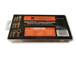 Zestaw końcówek i nasadek elektrycznych konektory / oczkowe TEGER